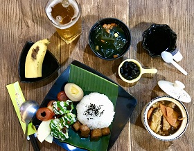 香蕉風味餐豐盛美味。