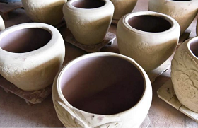 銅鑼窯 手擠坯